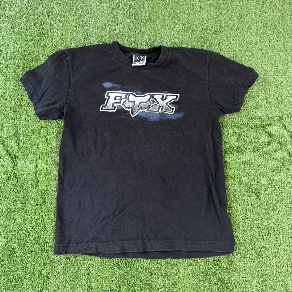 Kids Y2K Fox Racing black t-shirt